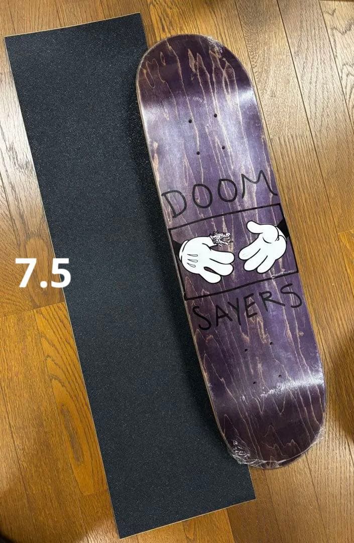 スケートボード デッキ DOOMSAYERS 7.5インチ ＋デッキテープセット