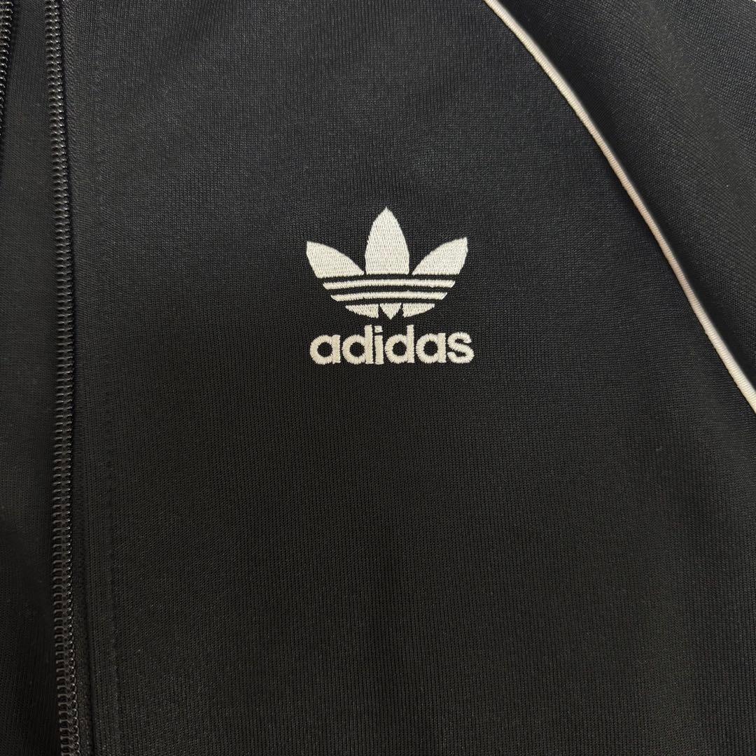 adidas 黒 トラックジャケット ジャージ