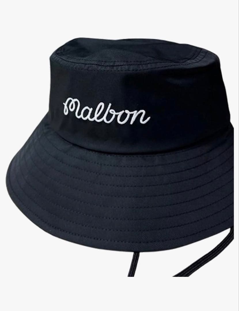 Malbon ブラックバケットハット