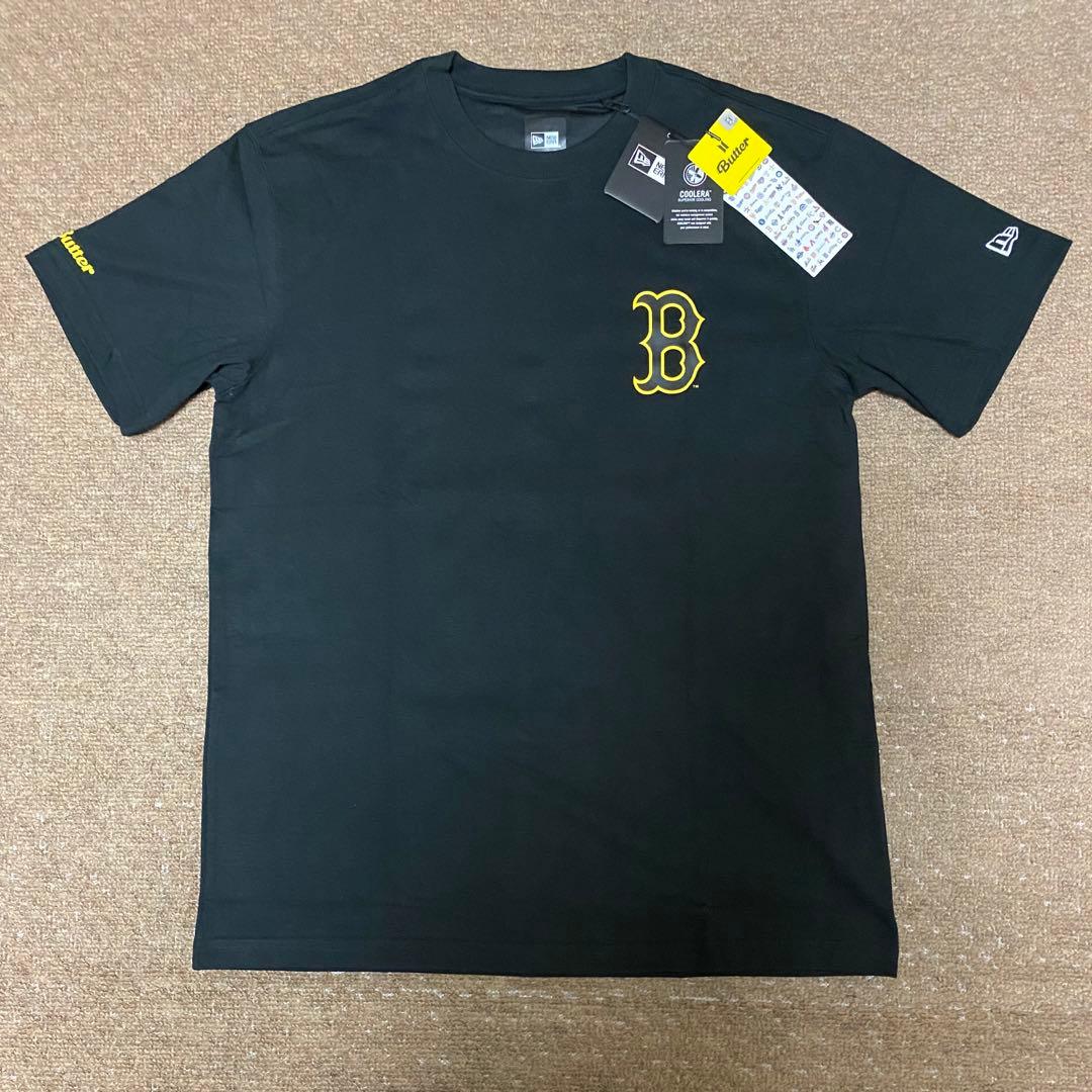 NEW ERA BTS Butter ブラック Tシャツ イエローロゴ
