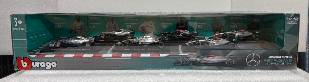 burago Mercedes AMG Petronas F1 6台セット