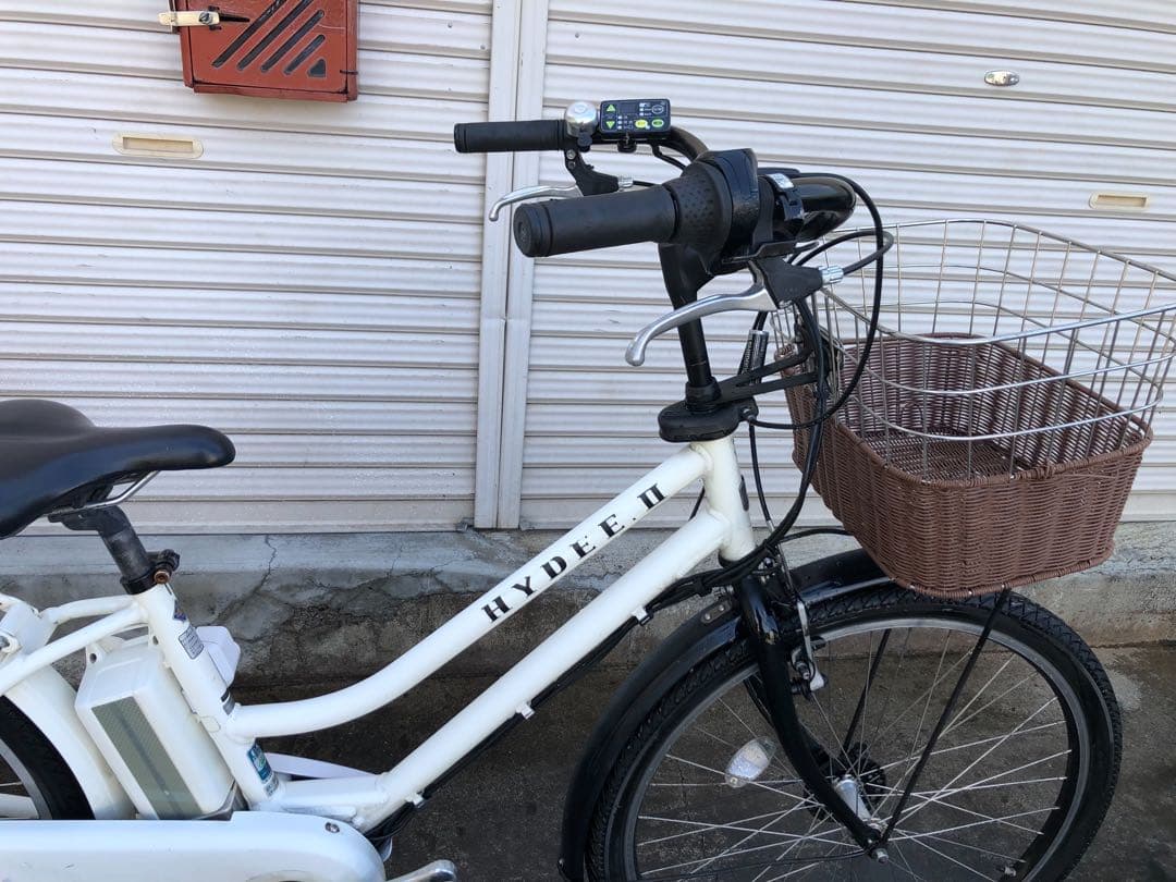 ブリヂストン新機種電動アシスト自転車ハイディ2、26インチホワイトアルミボディー