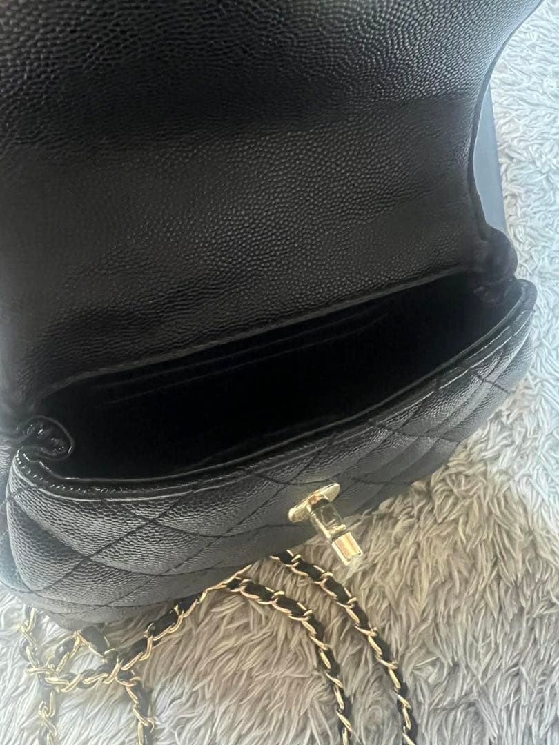 シャネル CHANEL ノベルティ ブラック ハンドル付きショルダー