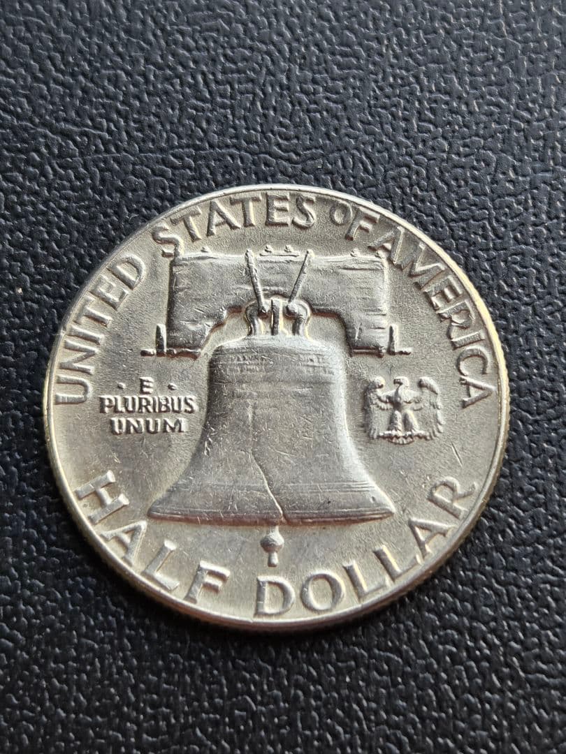 1954年 ベンジャミン・フランクリン ハーフダラー銀貨