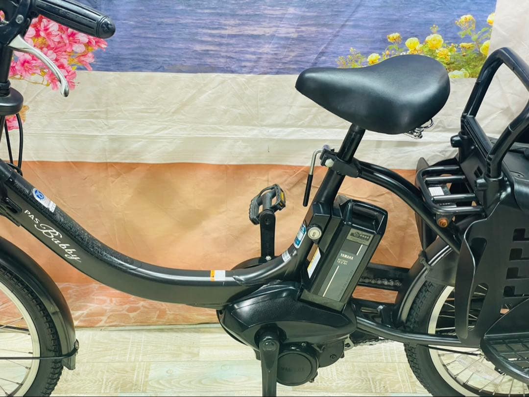ちゃす　パスバビー12AH⭐️ヤマハ子供乗せ電動アシスト自転車Y3608