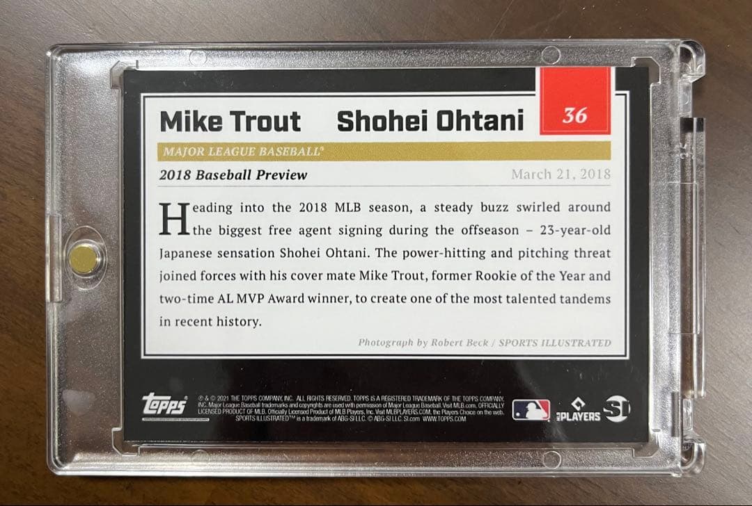 【超レア】大谷翔平／マイク・トラウト 『スポイラ表紙』カード MVP