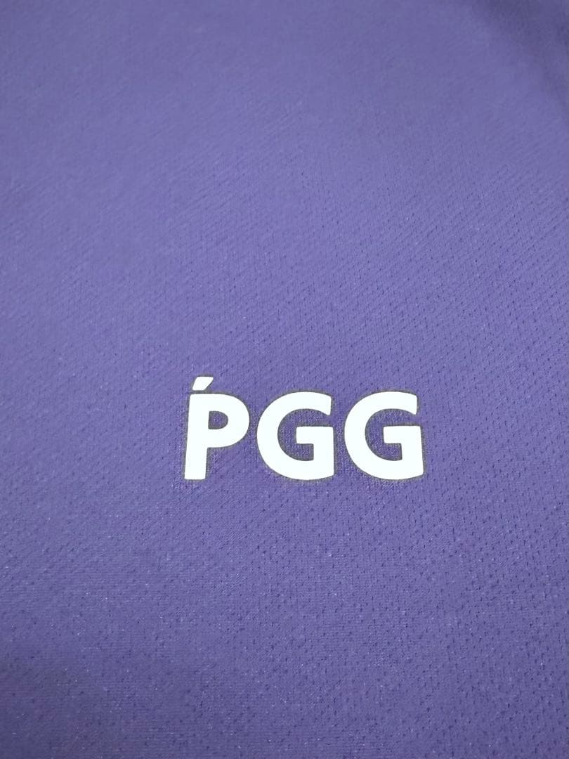 PGG ◾️長袖モックネック◾️むらさき　バックロゴ