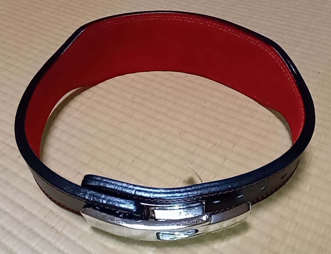 未使用 レバーアクション パワーベルト 13mm厚 ナロー ボディビル タイプ
