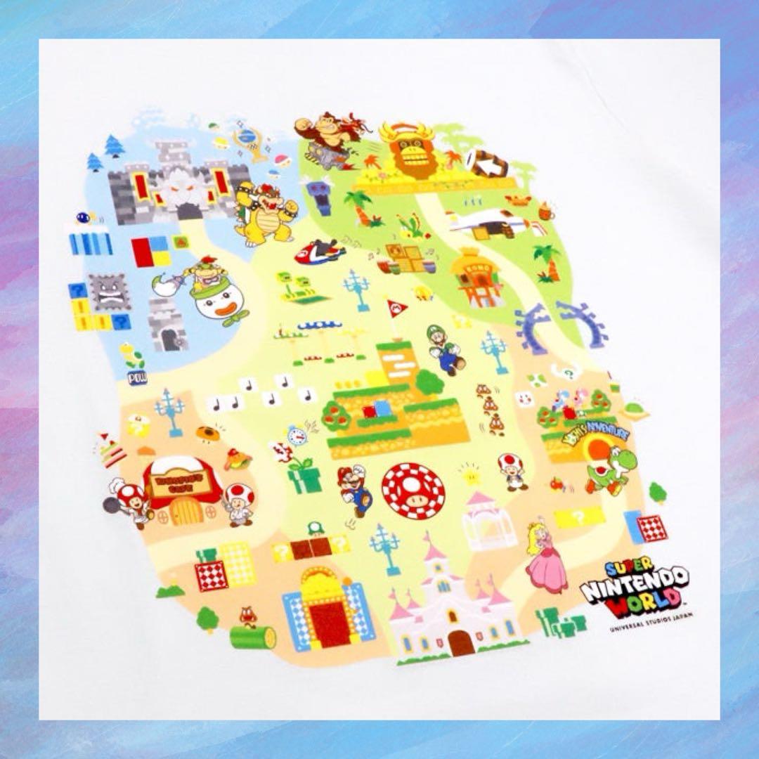 USJ マリオ　スーパーニンテンドーワールド5周年 Tシャツ　ホワイト　L