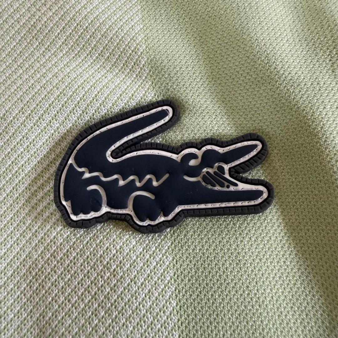LACOSTE ラコステ　ビッグストライプラグランプルオーバーポロシャツ テニス