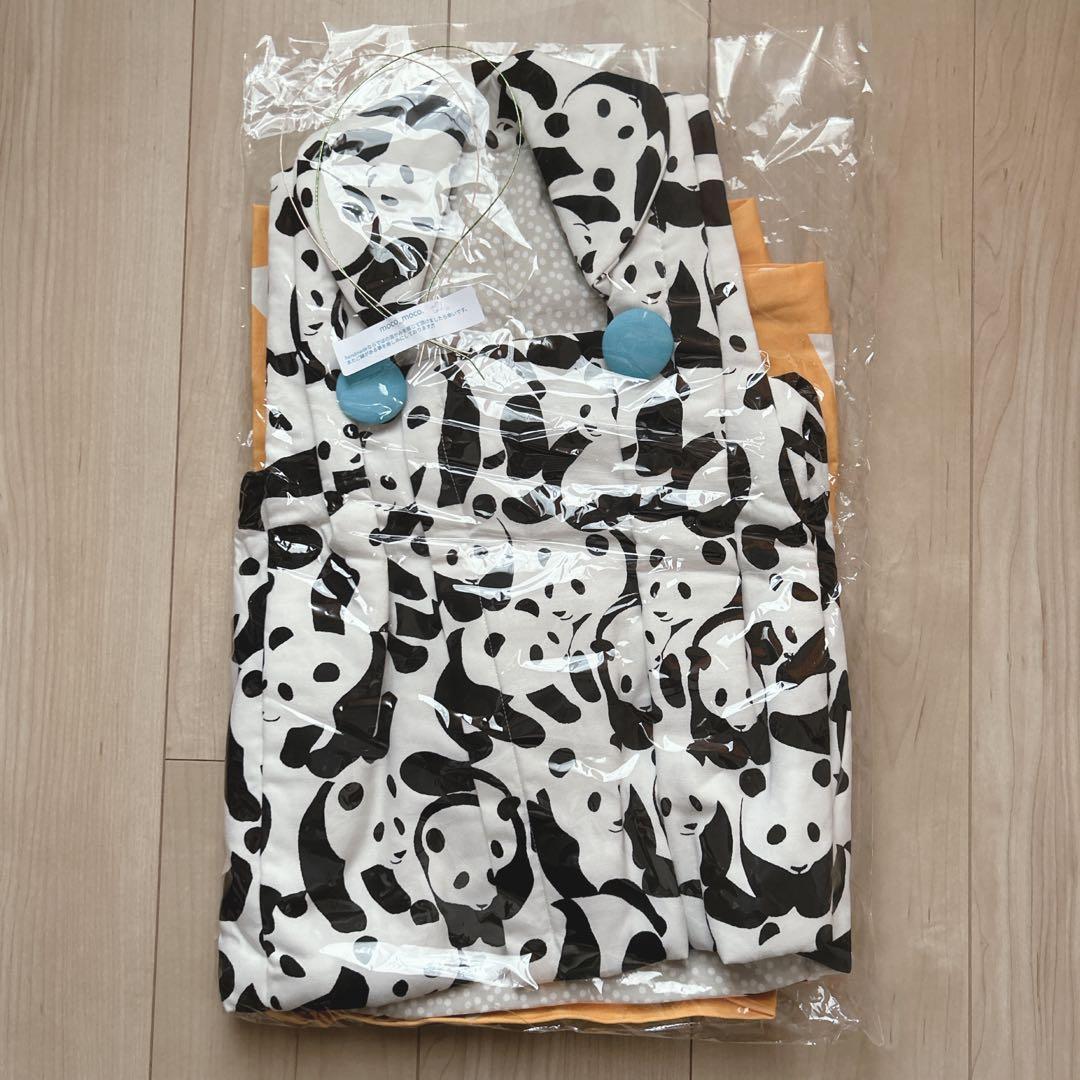 希少新品七五三7533歳被布着物男の子女の子 パンダ柄もこもこぽわんイエロー黄色