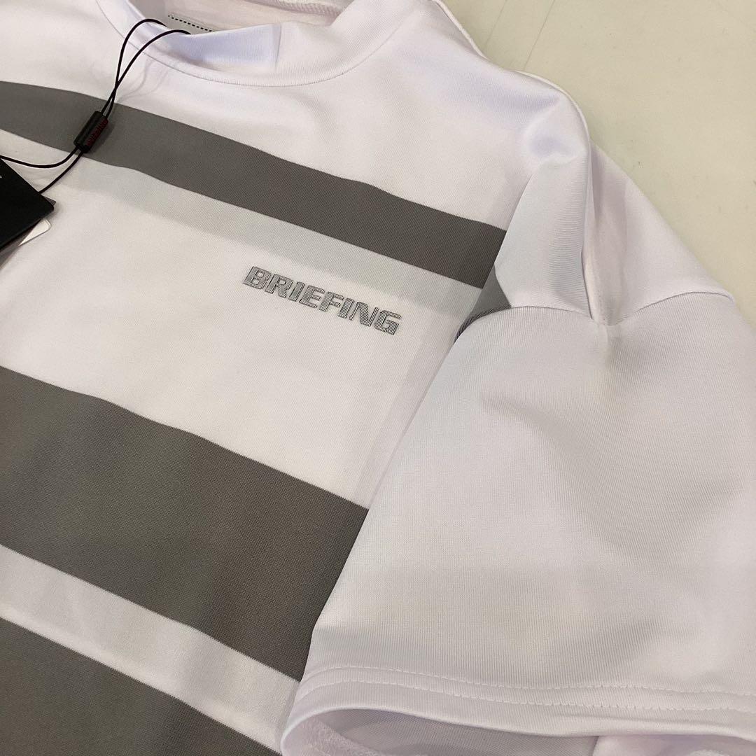 新品　BRIEFING WS PANEL STRIPE HIGHNECK RF