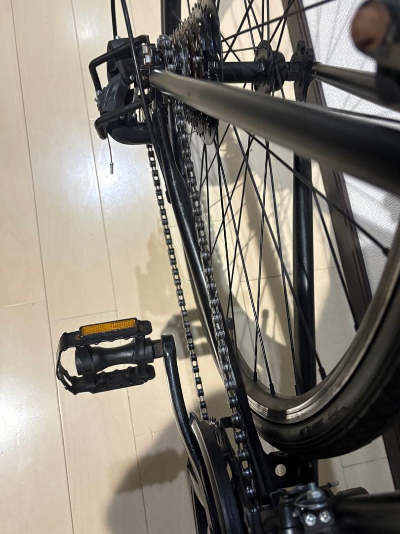 ブラック アルミロードバイク ロードバイククロスバイク早い者勝ち！