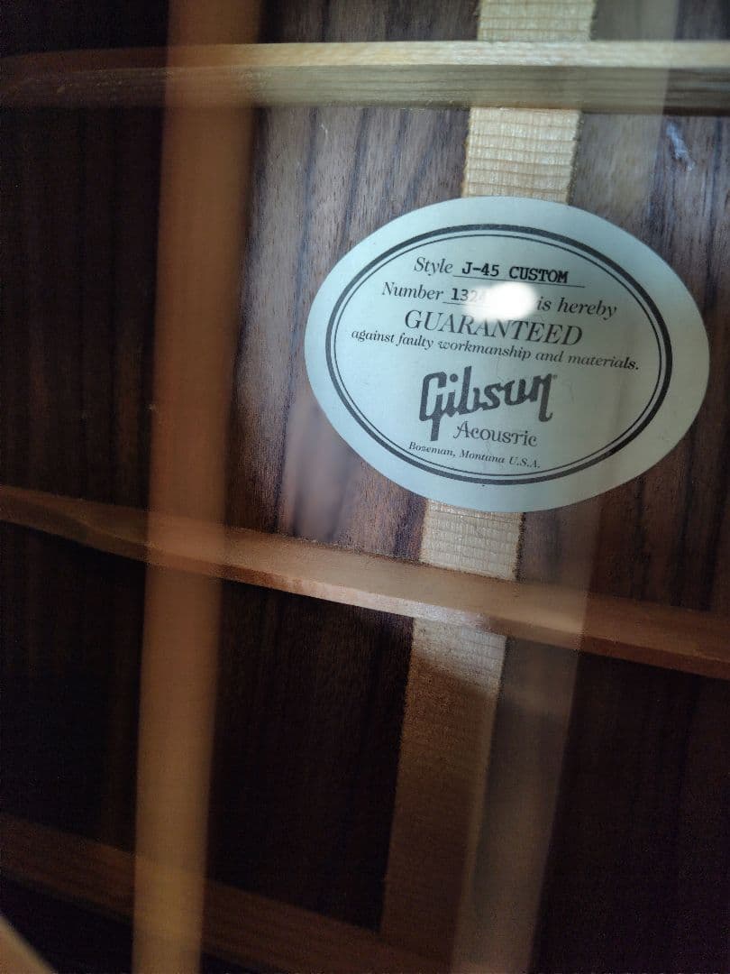 蒲焼き Gibson　J-45 Custom2016 純正ハードケース付属