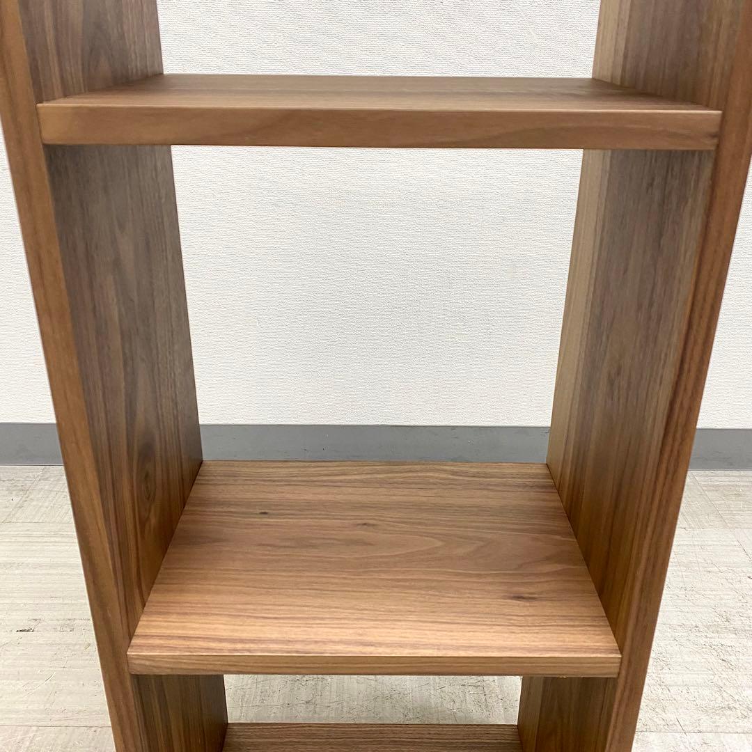 無印良品 スタッキングシェルフ 3段×1列 ウォールナット材 4