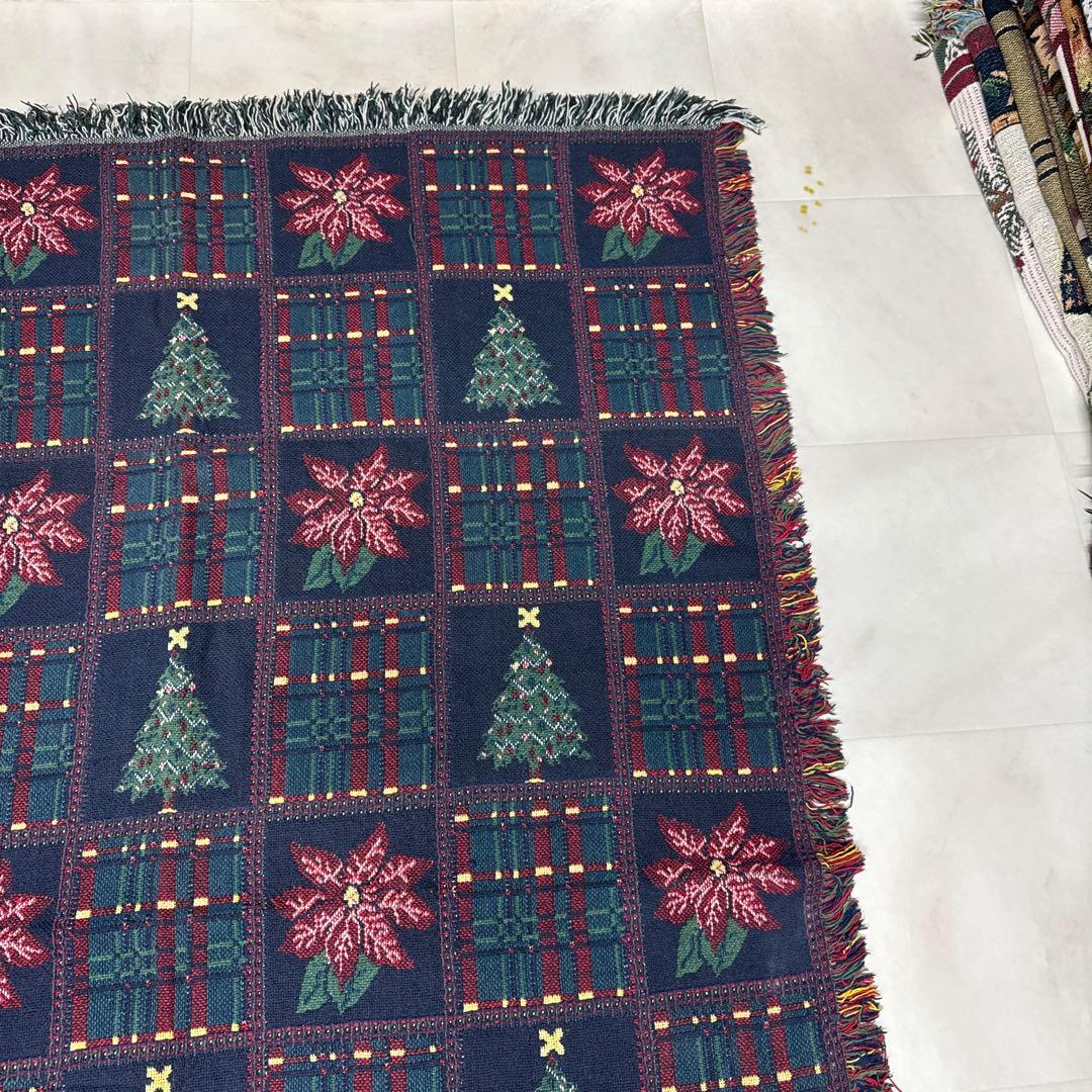 クリスマスツリー マルチカバー　ソファーカバー　ラグ　176x121