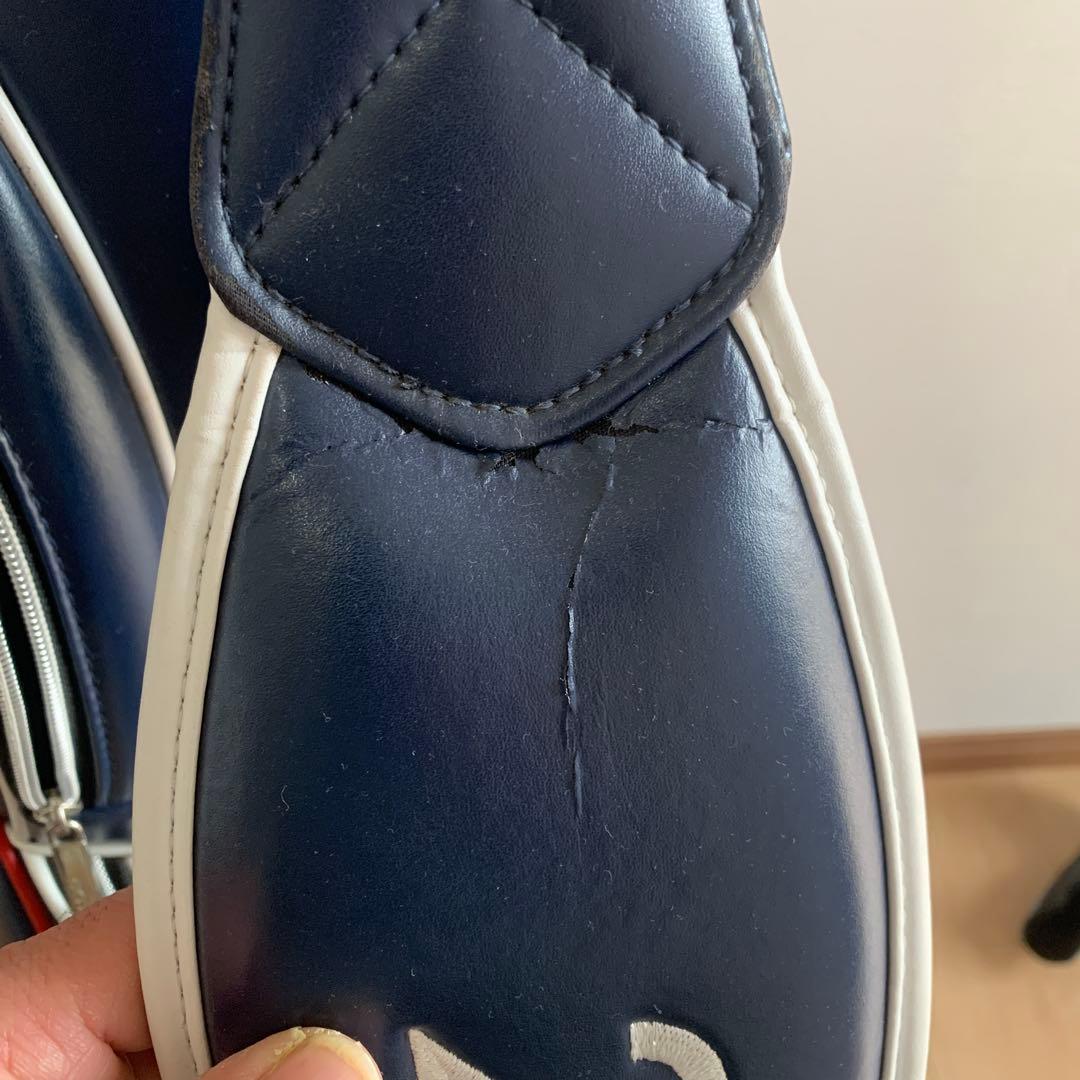 23GOLF キャディバッグ ネイビー3点式ヘッドカバー5点セット