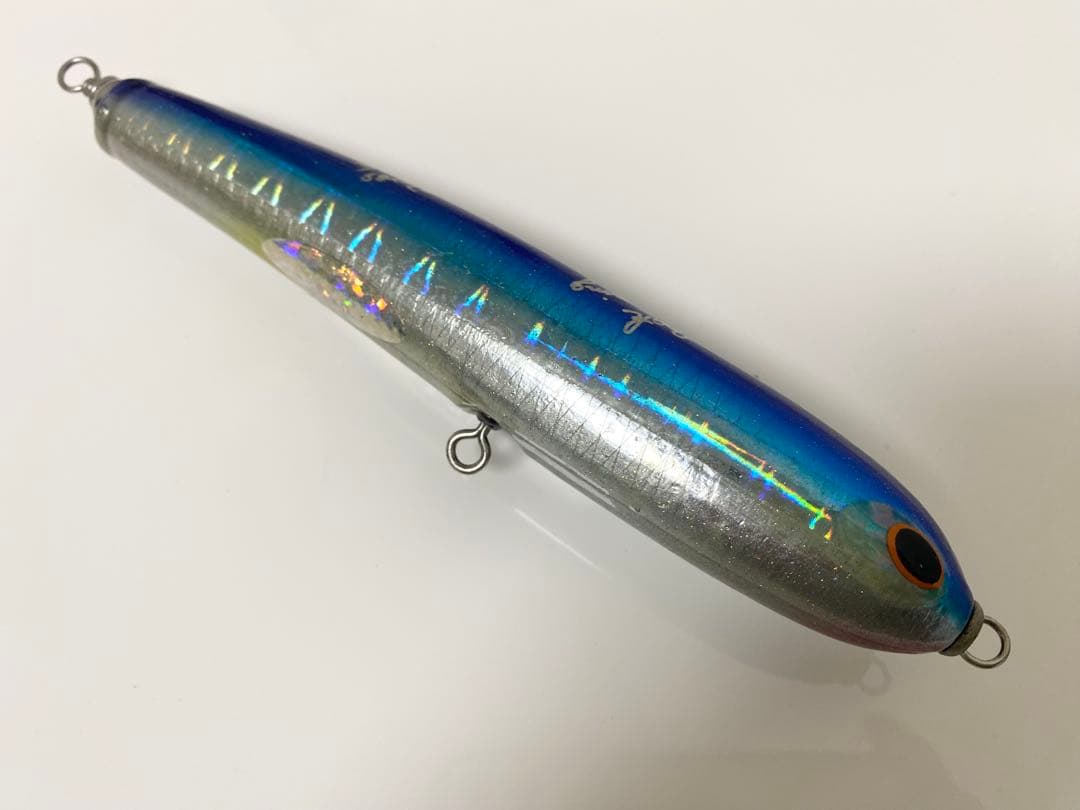 貝田ルアー カットバックヘリング160 アルミ ブルーバック 中古品