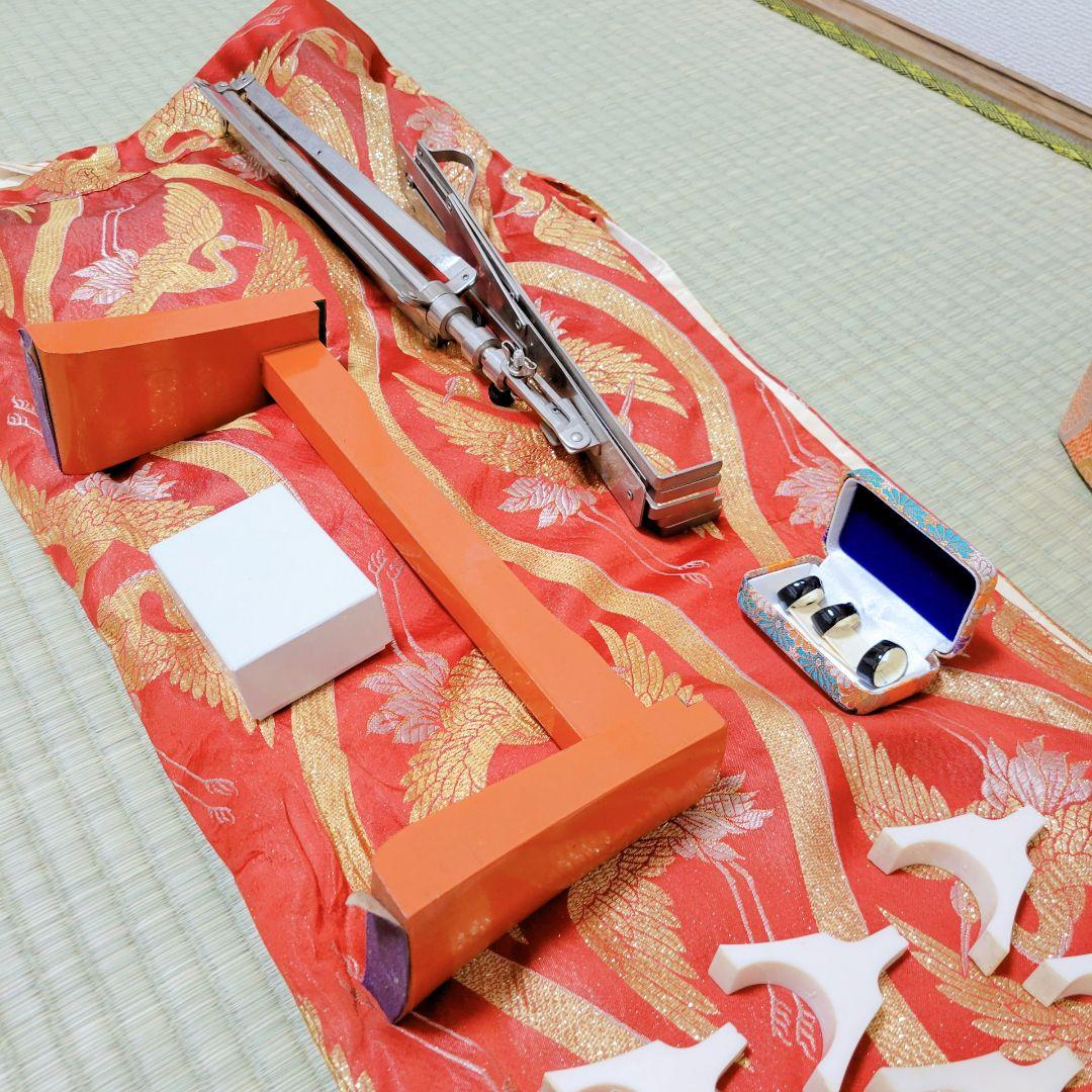 高級琴✨付属品多数✨ フルセット13弦 琴 並甲 木目良好 蒔絵入りケース付き