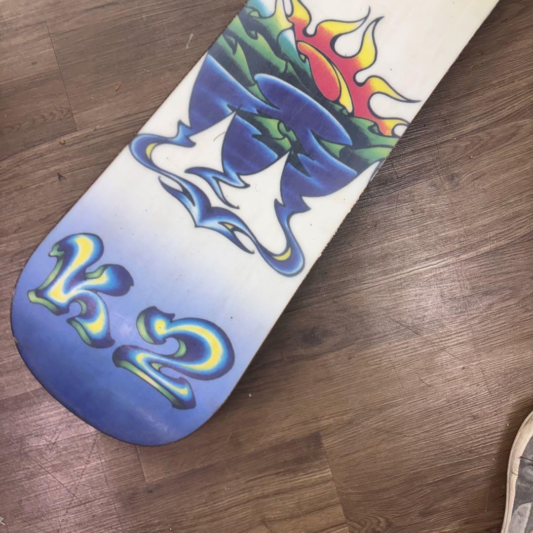 K2 ケーツー スノーボード 148cm 板 グラフィックデザイン ヤシの木