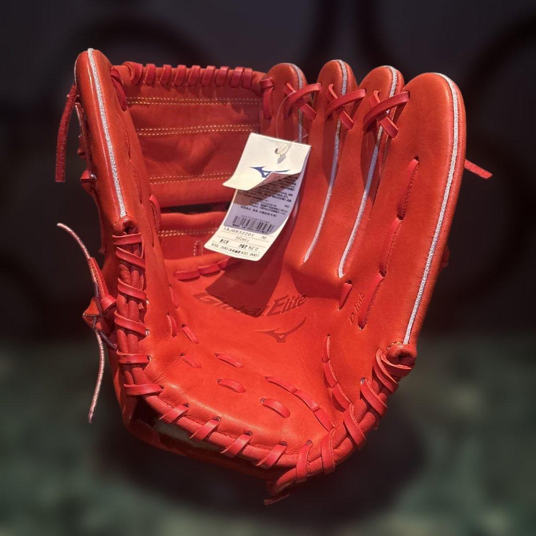 【新品未使用】Mizuno Global Elite 軟式グローブ オレンジ