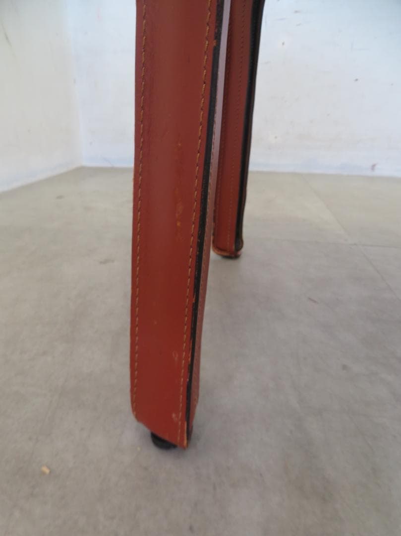 美品■Cassina■総革■412 Cab■キャブ アームレスチェア■30.8万