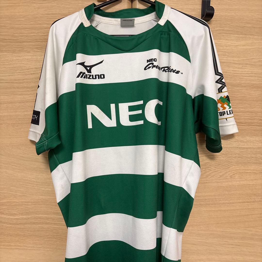 プロ着用　美品　Mizuno ユニフォーム　緑/白 8番 NEC