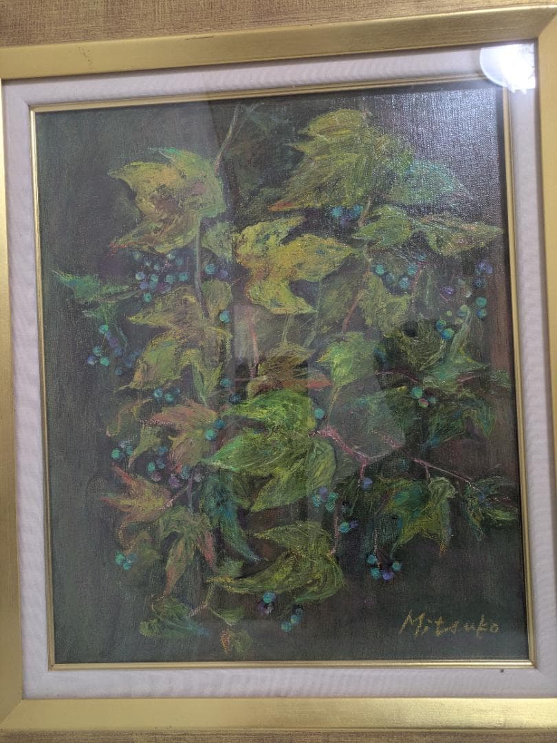 油彩画 葡萄 油絵 インテリア