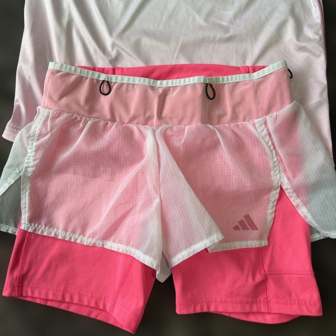 adidas ランニング上下セットXL.パンツM