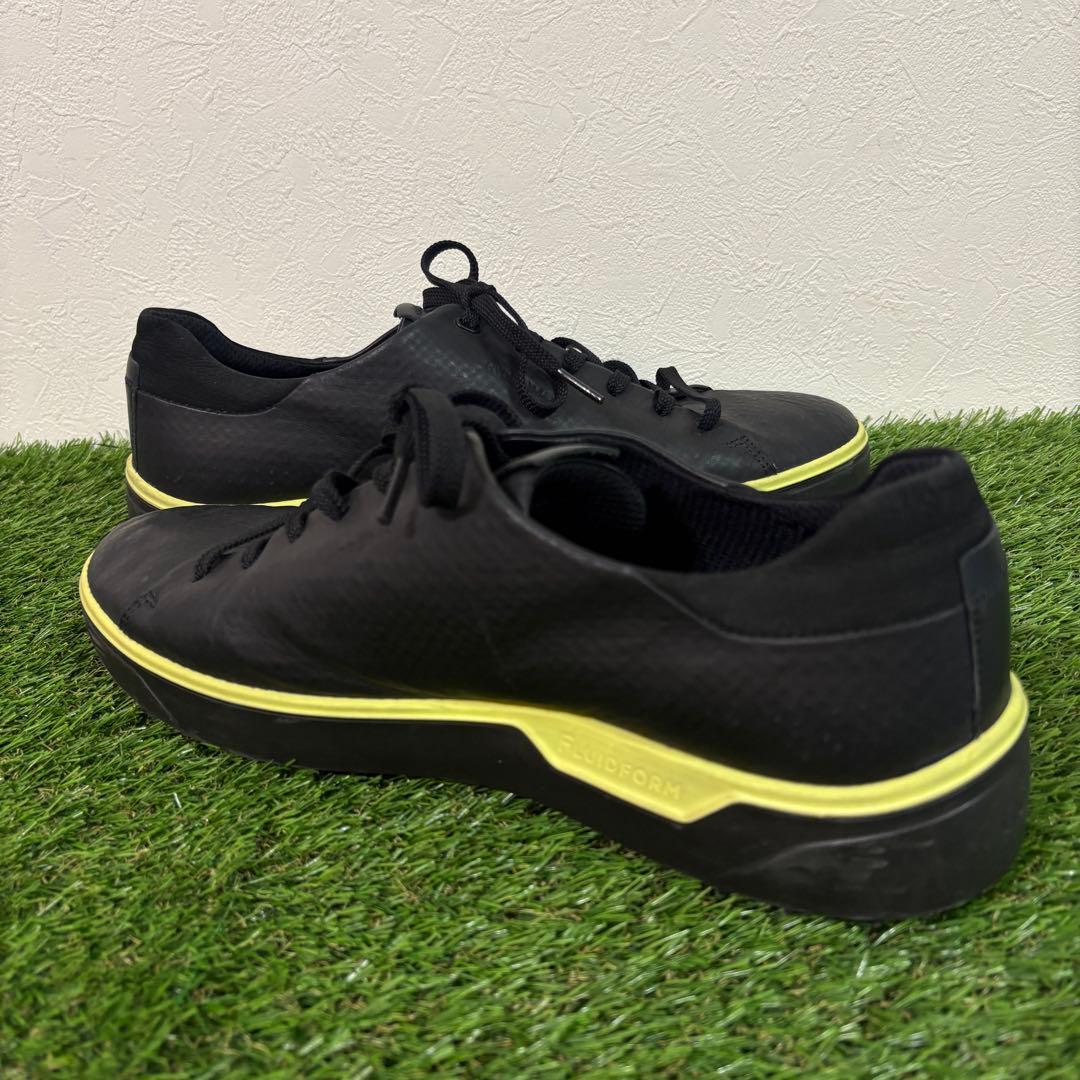【ECCO GOLF】スパイクレスゴルフシューズ　ブラック　FLUIDFORM