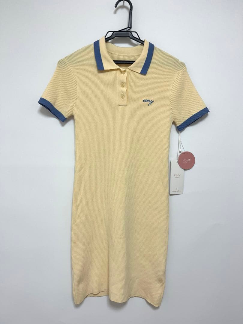 【新品・タグ付】eimy golf ニットポロワンピース エイミーゴルフ