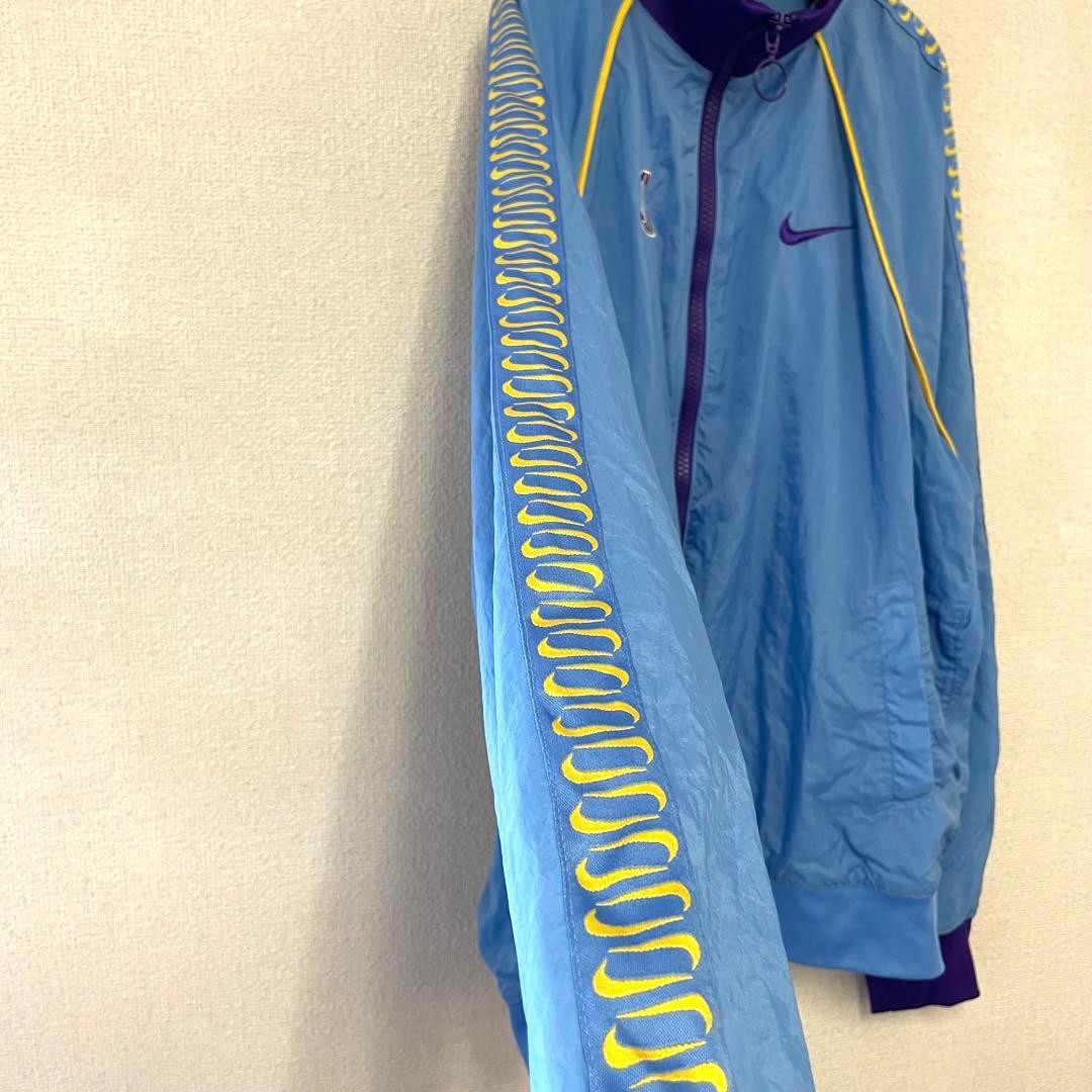 【激レア】NIKE × LAKERS ジャージ ナイロン セットアップ 刺繍 L
