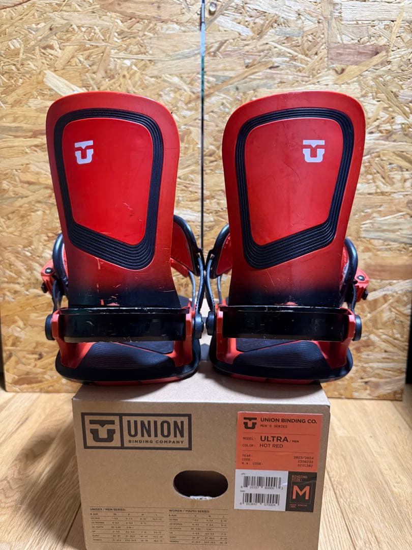 UNION ULTRA 23-24 ビンディング Mサイズ レッド/ブラック