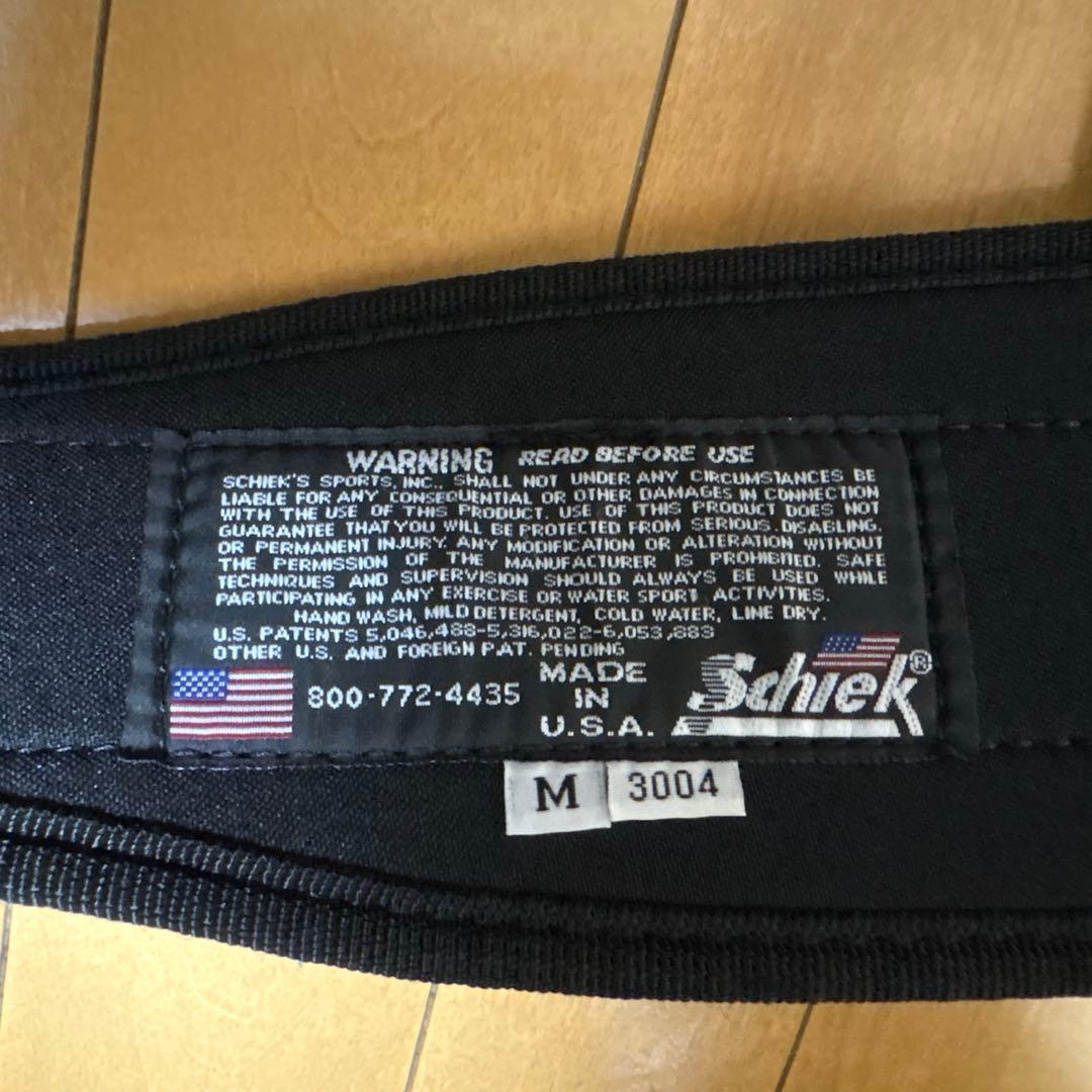 Schiek Model 3004 パワーリフティングベルト Mサイズ ブルー