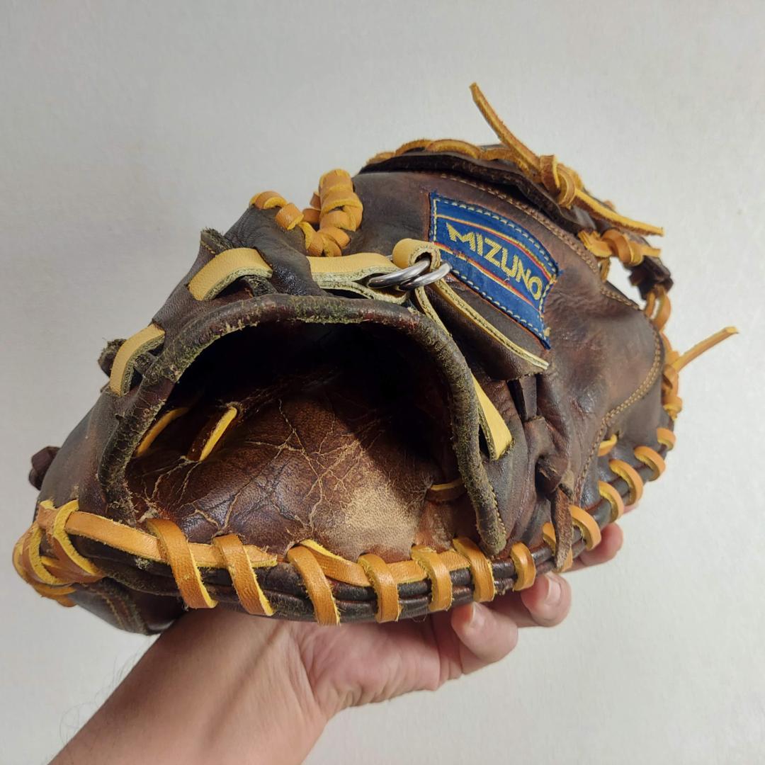 【超レア！ビンテージ再生品】大人用・軟式　キャッチャーミット　ミズノ