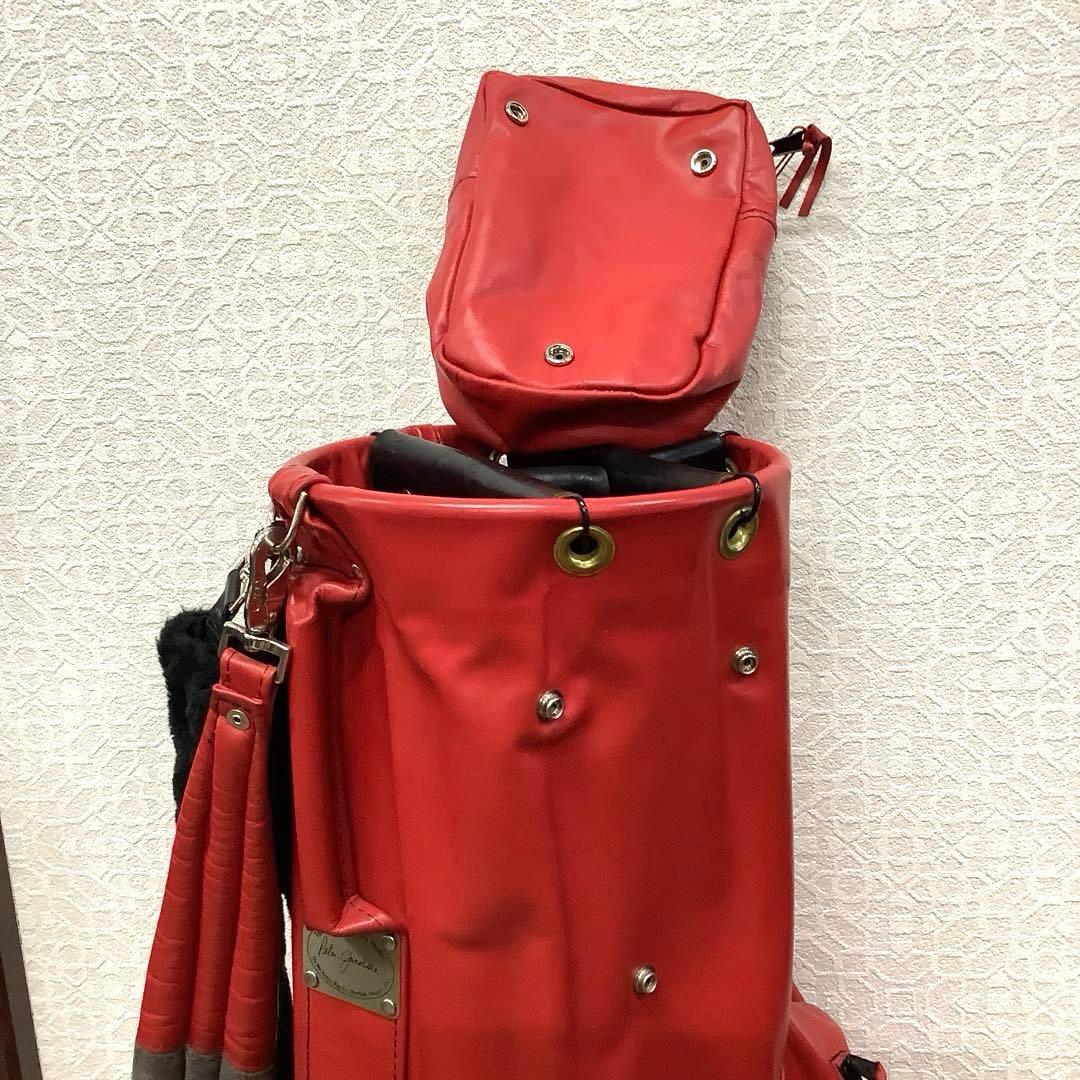 希少品!ピーターヤコブセン　本革キャディーバック
