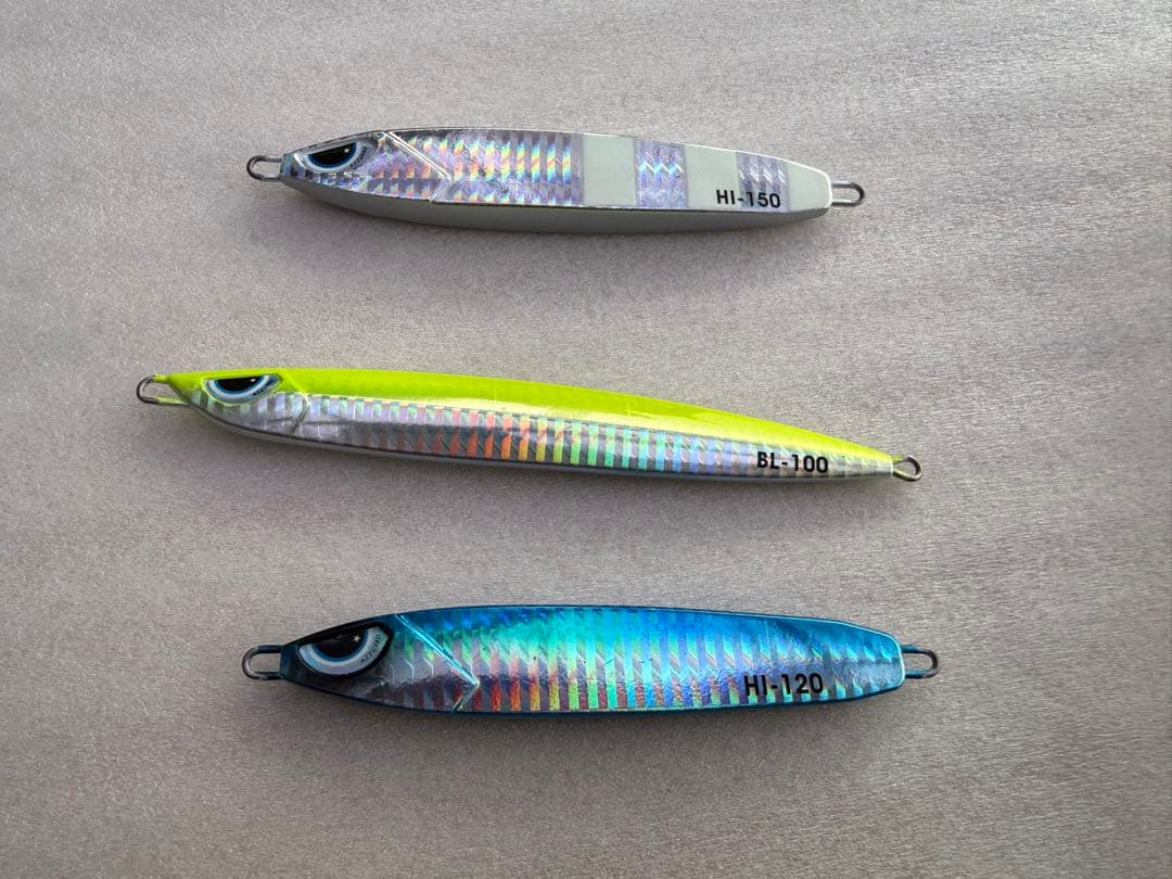 ほぼ新品　オフショア　ジグ　80g〜180g まとめ売り　19本