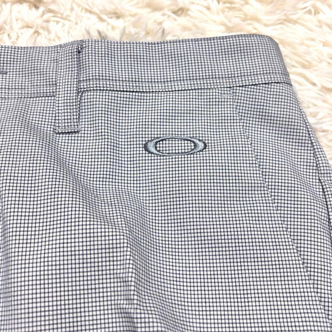 【新品】オークリー ゴルフパンツ 立体裁断 接触冷感 グレー スカル W36