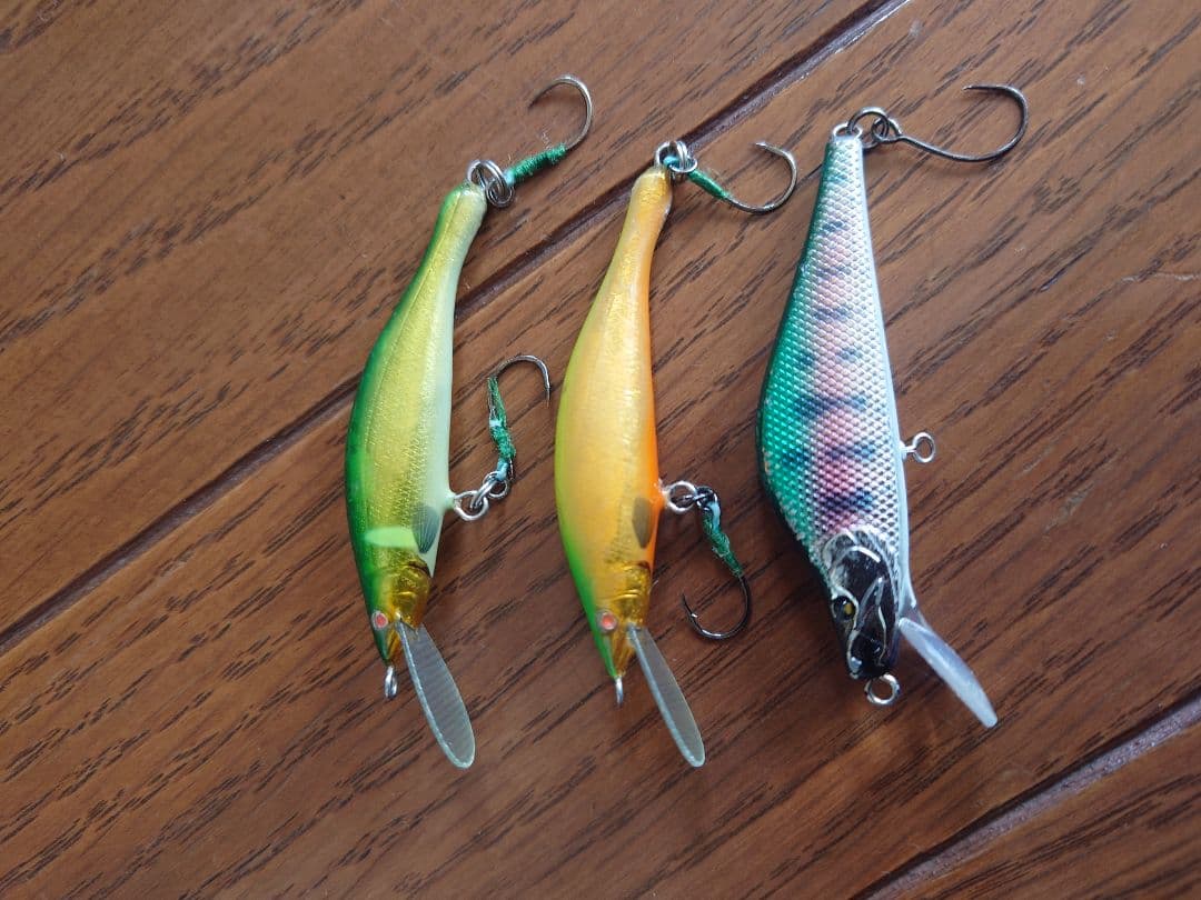 フルハンドメイド 他 ミノー3個セット 渓流