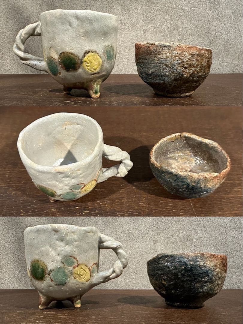 SNT1709 作家 1点もの コーヒーカップ 陶器 まとめ売り 11個 セット
