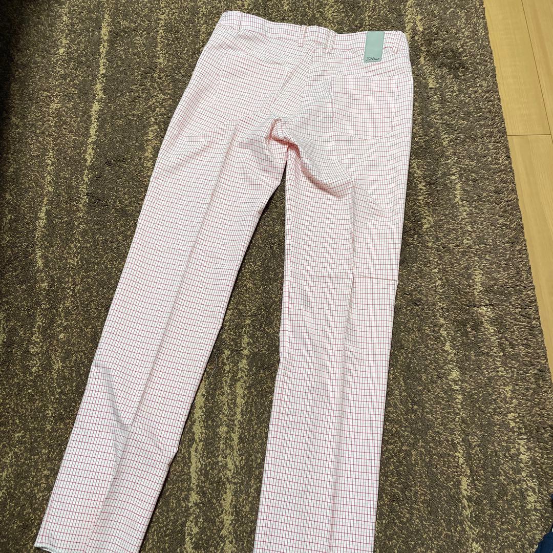 新品未使用タグ付 Titleist メンズ ゴルフ 赤白チェックパンツ W88