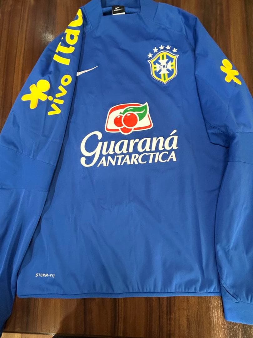 超貴重‼️ブラジル代表•選手実使用品•トレーニングウエア・ブルー