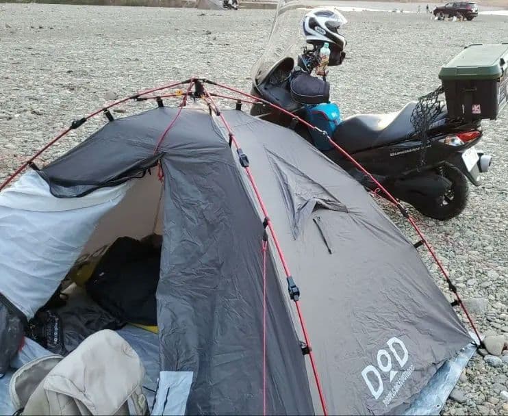 DOD ライダーズワンタッチテント グレー