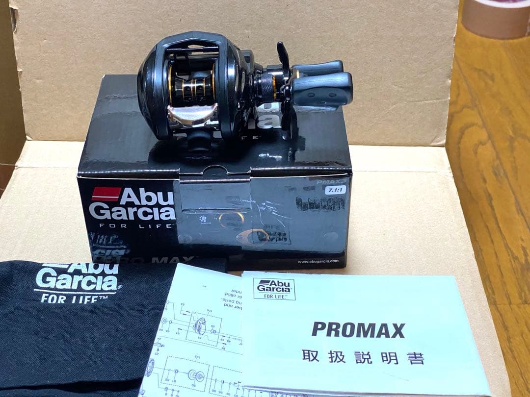 値下げ‼️美品‼️機関良好‼️フィネス用浅溝スプール付き‼️アブガルシア プロマックス3
