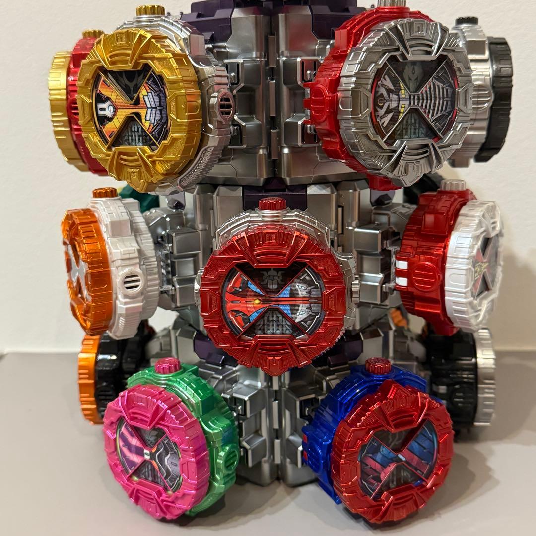 DXライドウォッチ19個+ダイザー 劇中プロップ風塗装 竜頭発光・大音量化