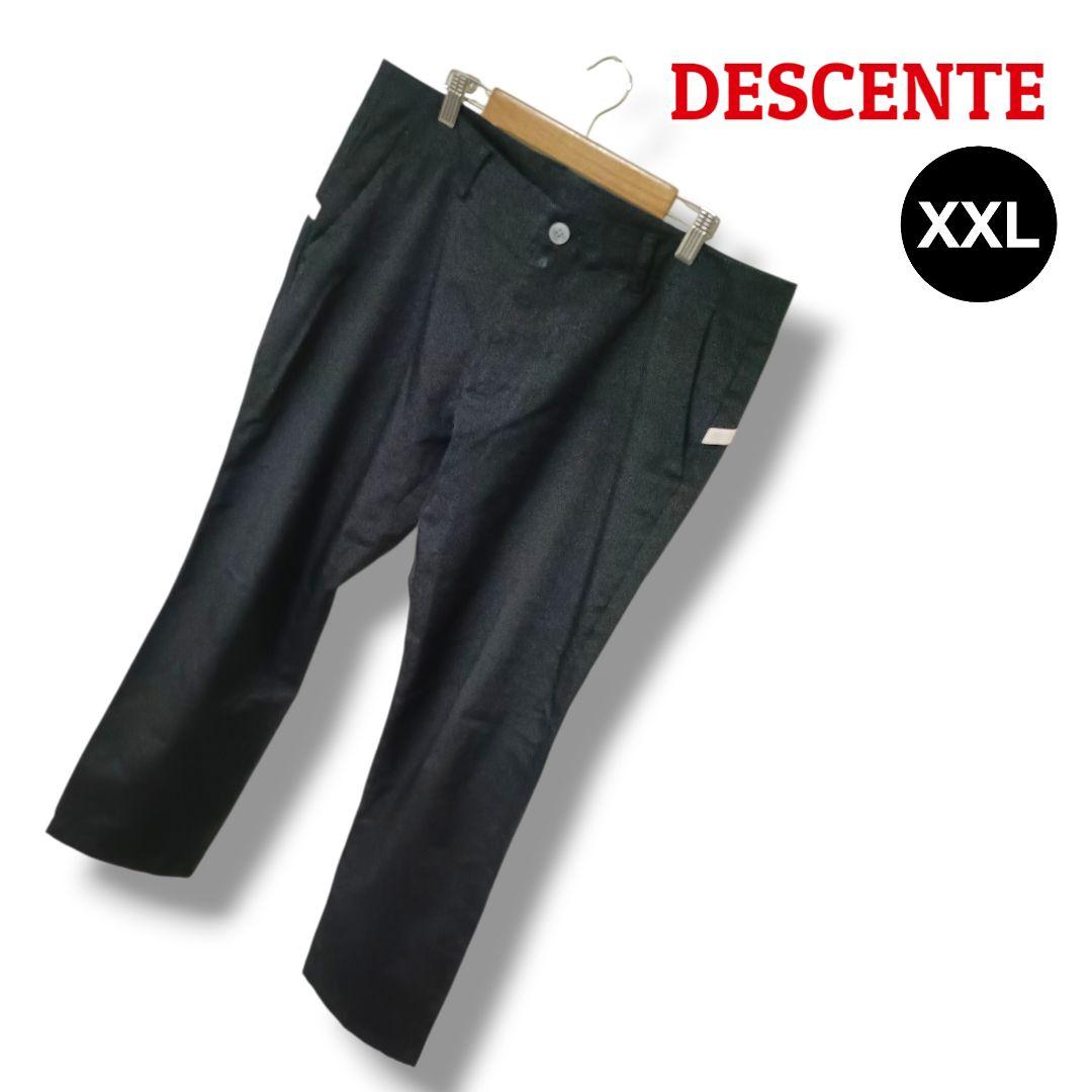 【大人の後ろ姿】DESCENTEデサント パンツ XXL ブラック メンズゴルフ