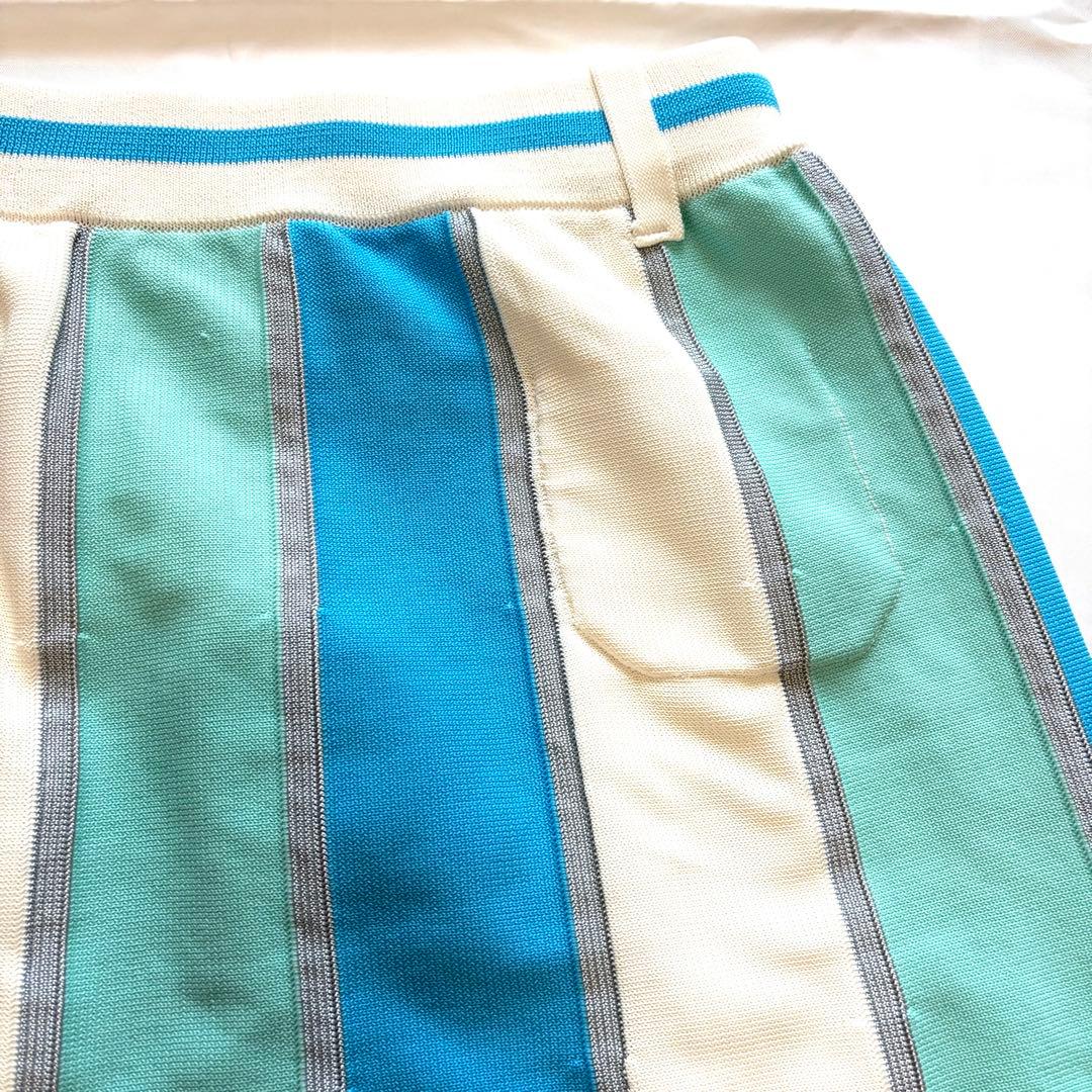 ARCHIVIO アルチビオ ポケット付き リバーシブル　スカート ブルー