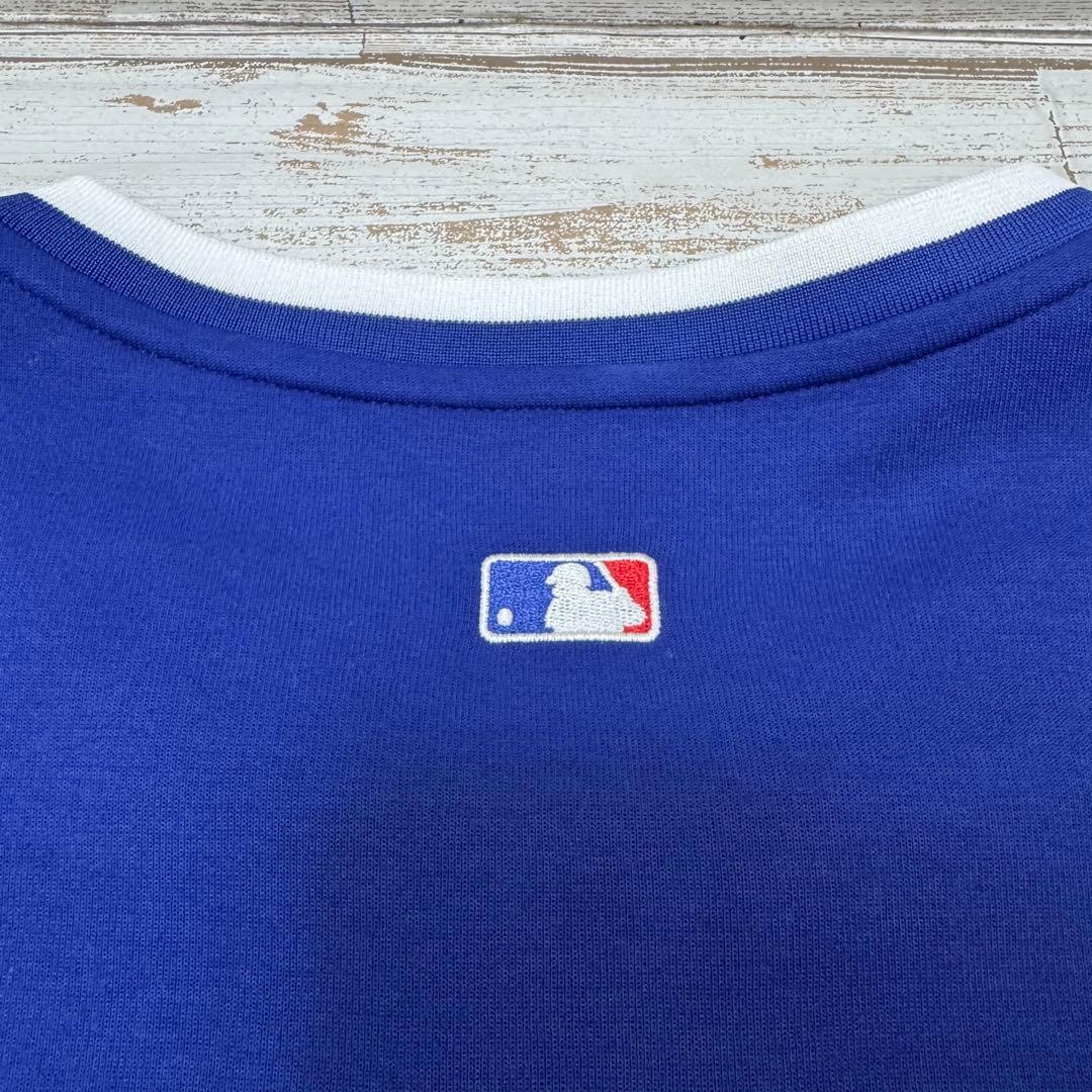 【美品】ドジャース ナイキ ハーフジップ ロングスリーブ トップ Lサイズ