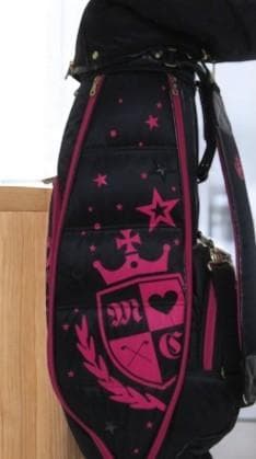 送料無料/超美品　MIZUNO ミズノブラック/ピンク キャディバック/バッグ