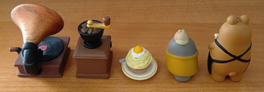 concombre　蓄音機　コーヒーミル　モンブラン　探偵　マスター　5点セット